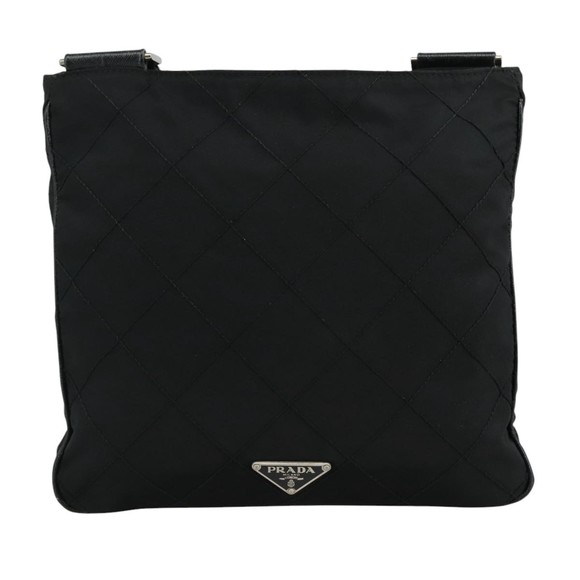 PRADA Quilted Shoulder Bag Nylon Black Auth yk16865 - Picture 13 of 16